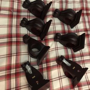 7 Resin  (Wood look) Curtain Rod Holder 2 in diameter. $38.99/2 on Wayfair!